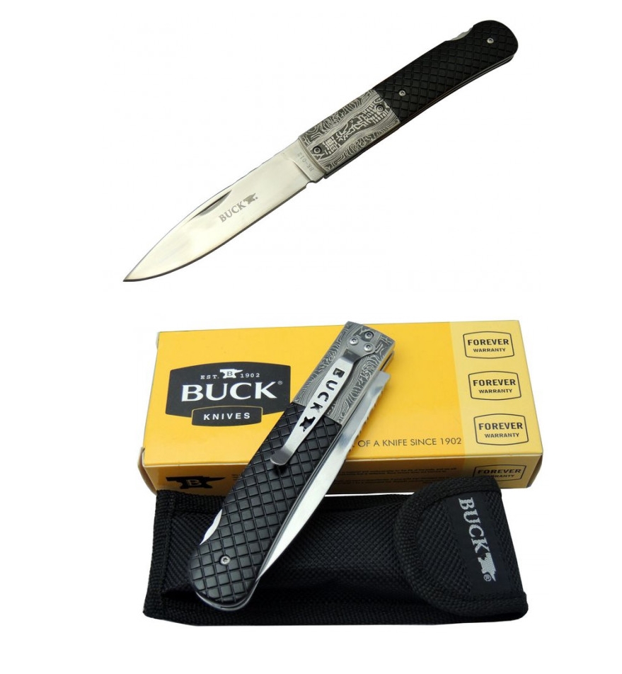 Buck BK-012 23cm Kemerde Taşıma Klipsli Kılıflı Çakı