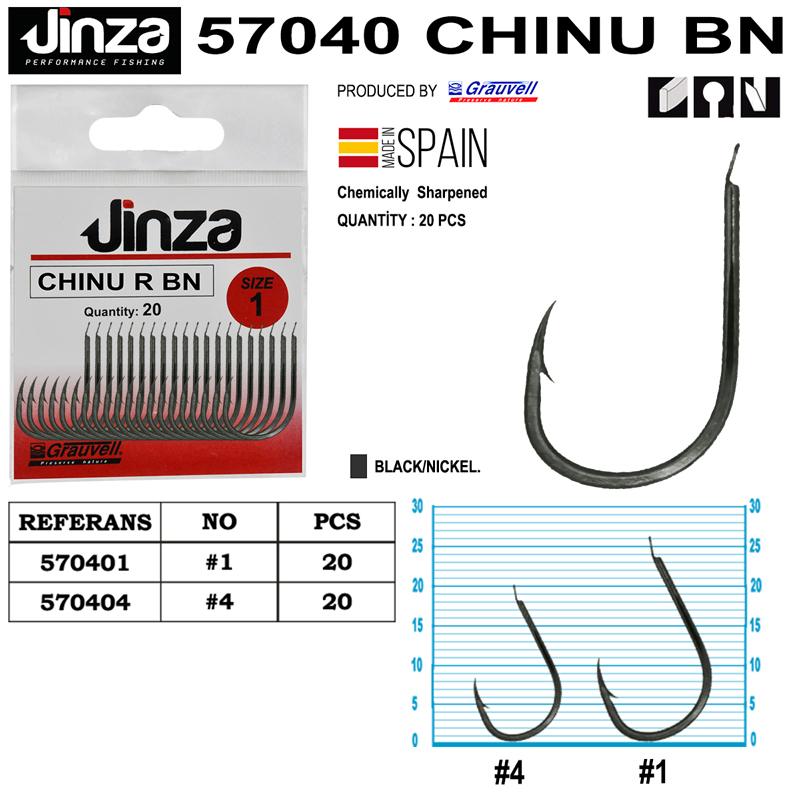 Jinza 57040 Chinu BN Olta İğnesi 20 Adet