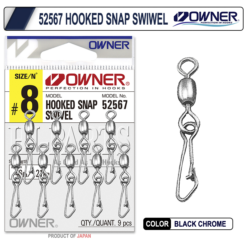 Owner 52567 Hooked Snap Swivel Klipsli Fırdöndü