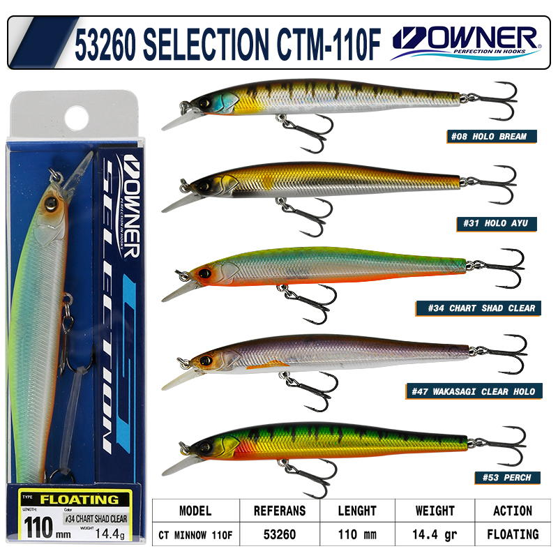 Owner 53260 Ct Minnow 110 Mm 14.4g Maket Balık