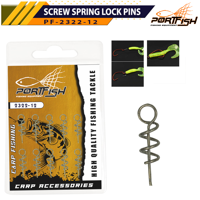 Portfish 2322-12 Screw Spring Lock Pins