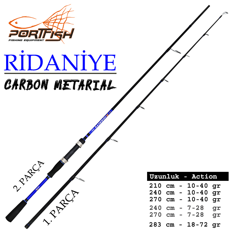 Portfish Ridaniye Spin 270 cm 10-40 GR  1.PARÇA  (Yedek Parçası)