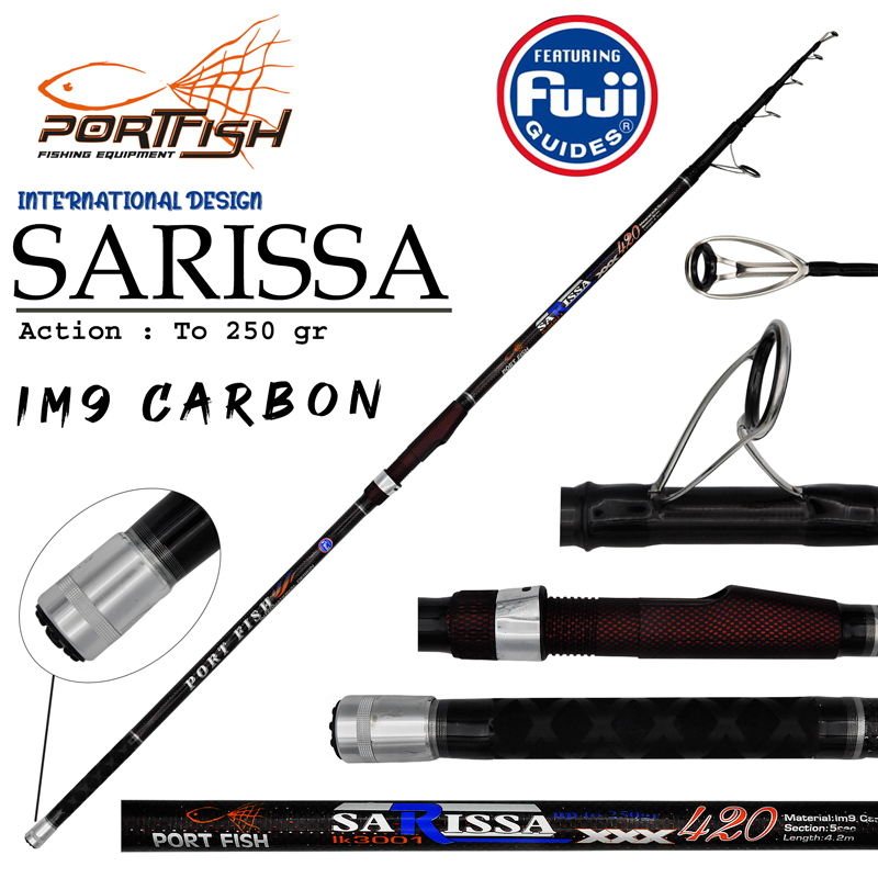 Portfish Sarissa 420 cm  Surf  Olta Kamışı Karbon Fuji Halka 250 gr