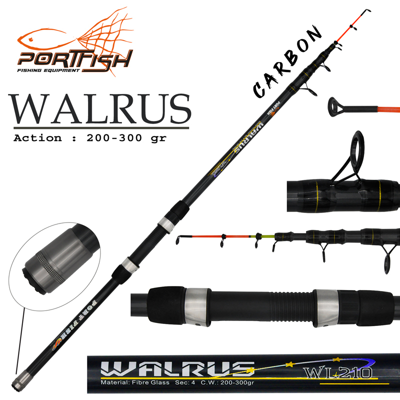 Portfish Walrus Teleskopik Tekne Kamışı 210 cm 200-300 gr