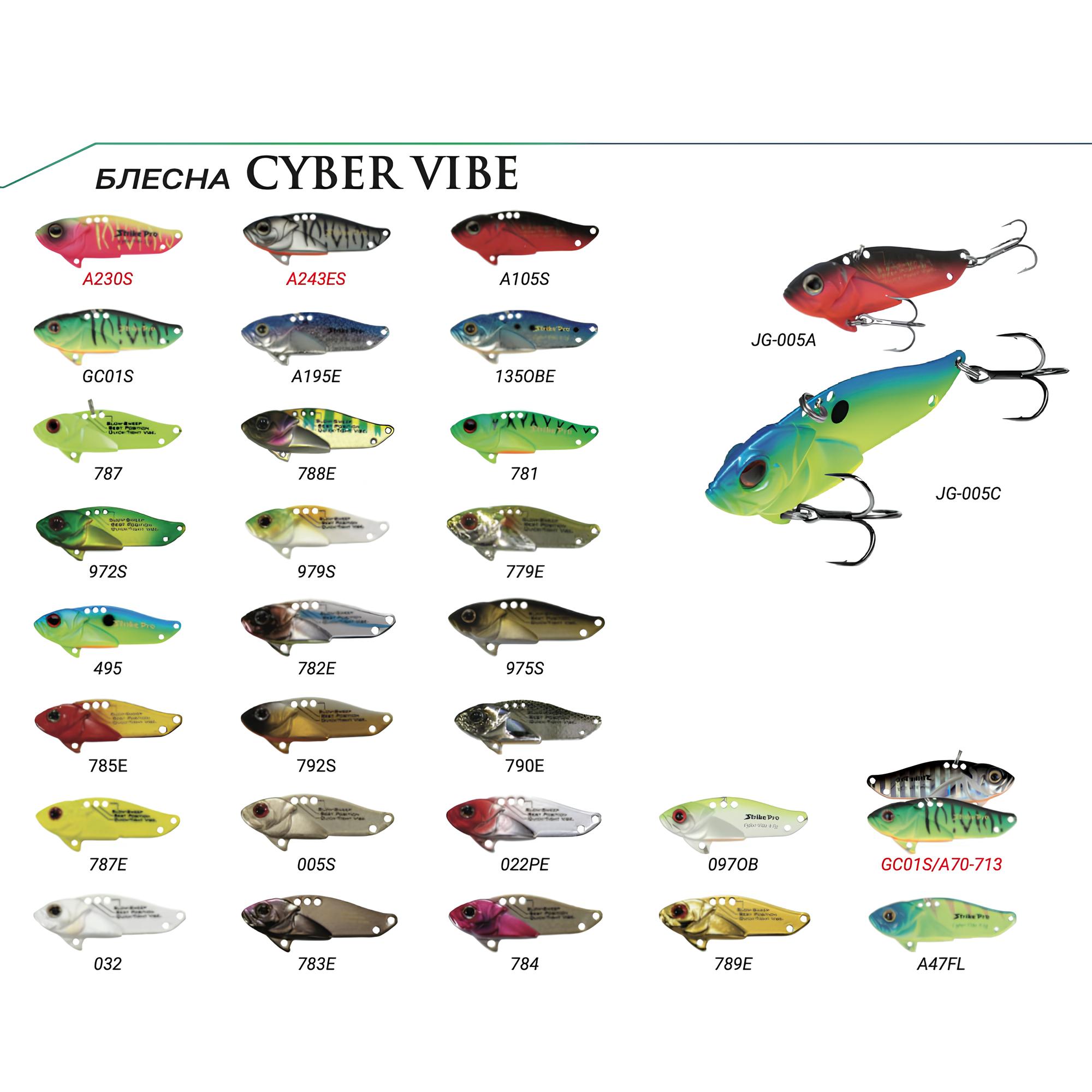 Strike Pro Cyber Vibe 5.5cm 17g JG-005D Serisi Vibrasyon Yem