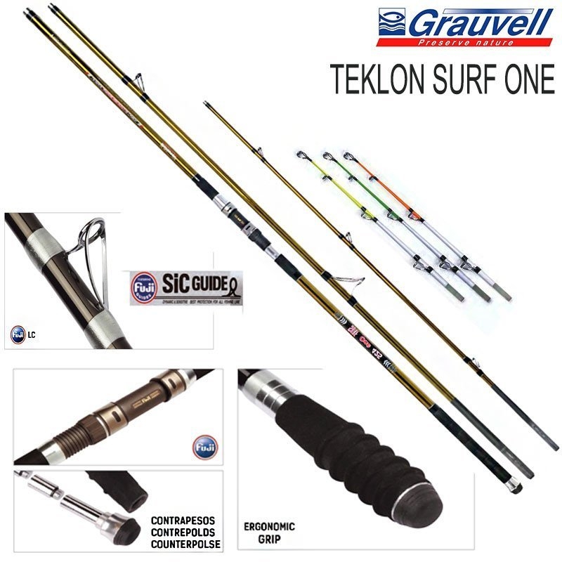 Teklon Surf One 3 Parça Surf Kamış 100-250 gr