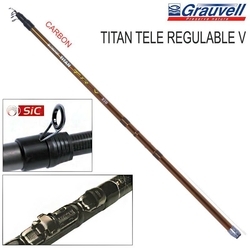 Titan Tele Regulable V  350 CM Teleskopik Olta Kamışı 5-20 gr